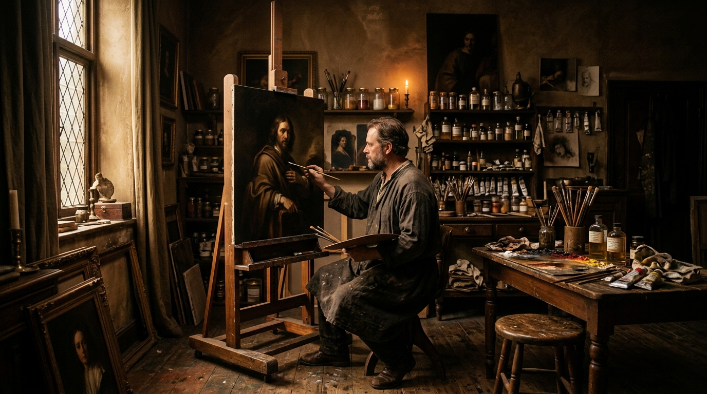 Estudio de Caravaggio y claroscuro